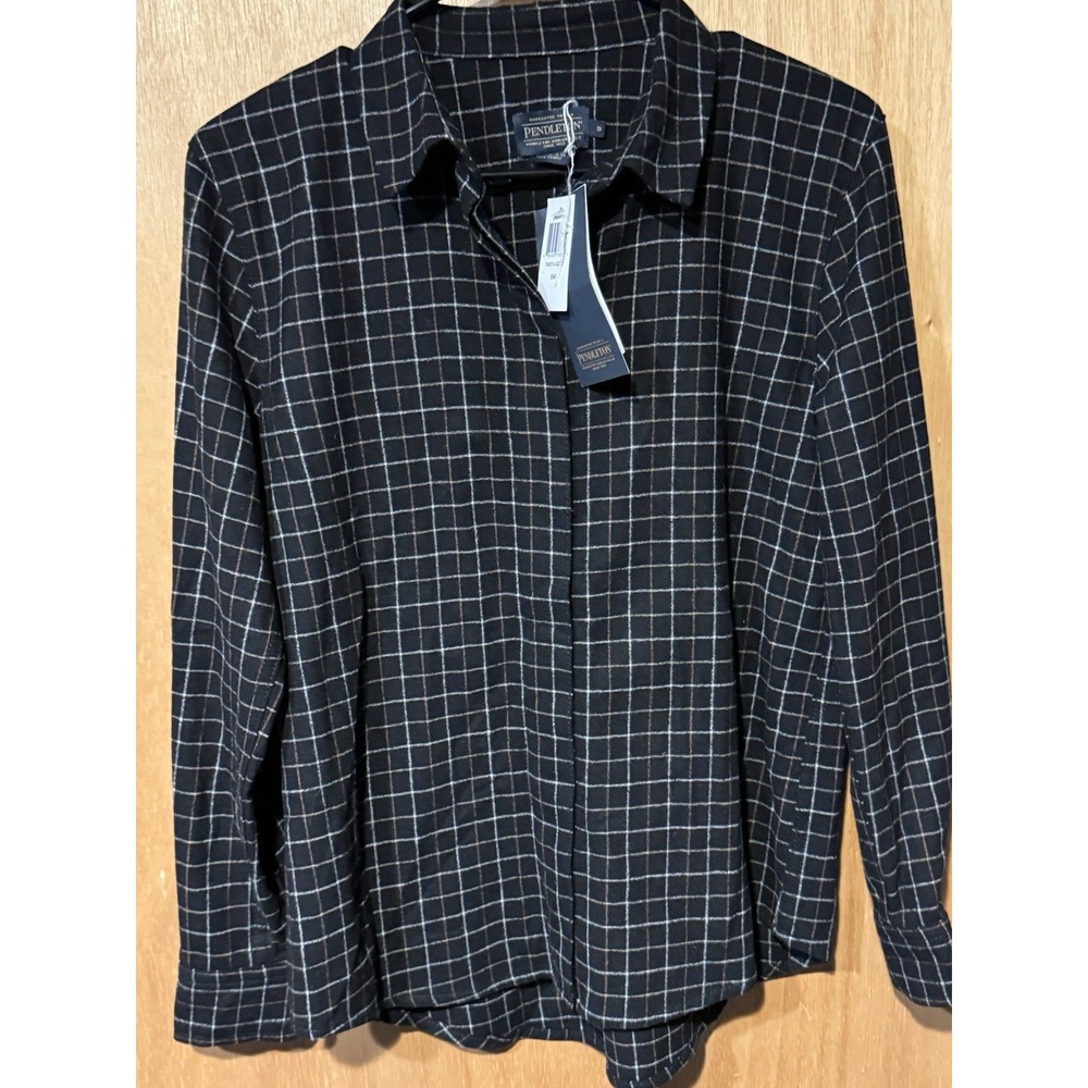 Pendleton NWT 100% Virgin Wool Button Up Long Sleeve Shirt Size Small